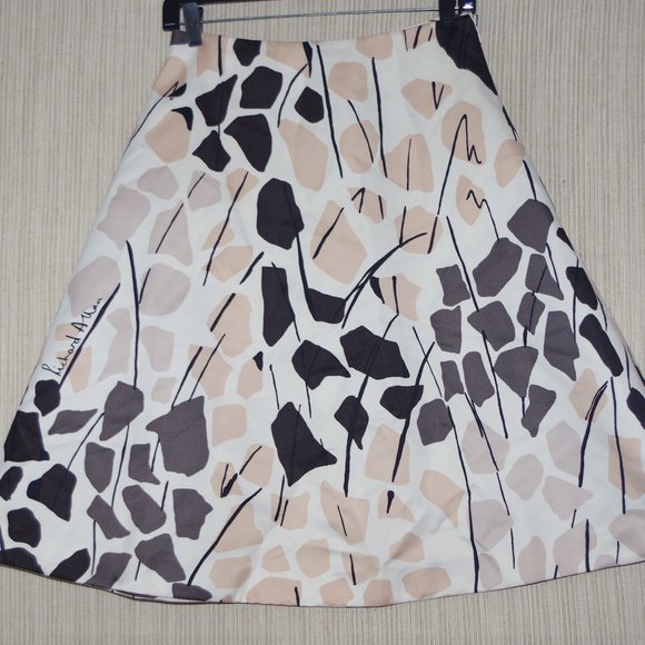 RICHARD ALLAN x H&M. Flared Multi color  knee-length skirt Size:6 - Picture 3 of 6